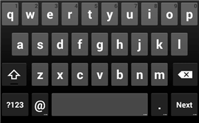 Email keyboard