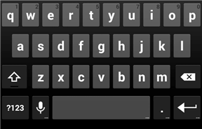 Multiline text keyboard