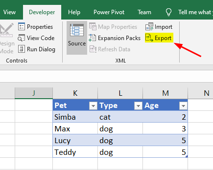 Export Xml Data In Excel