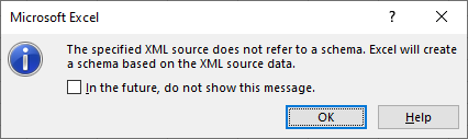 XML Schema Not Found Notification