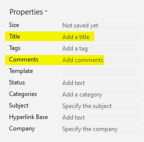 File info: Show all properties