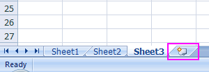 Insert a worksheet quickly