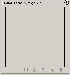 Color Table in Save Tab in Adobe Photoshop