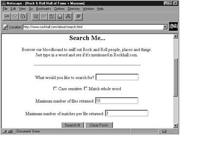 The Security APL Quote Server, seen in Netscape.