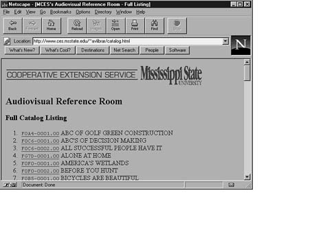 Output from program in Listing 8.3